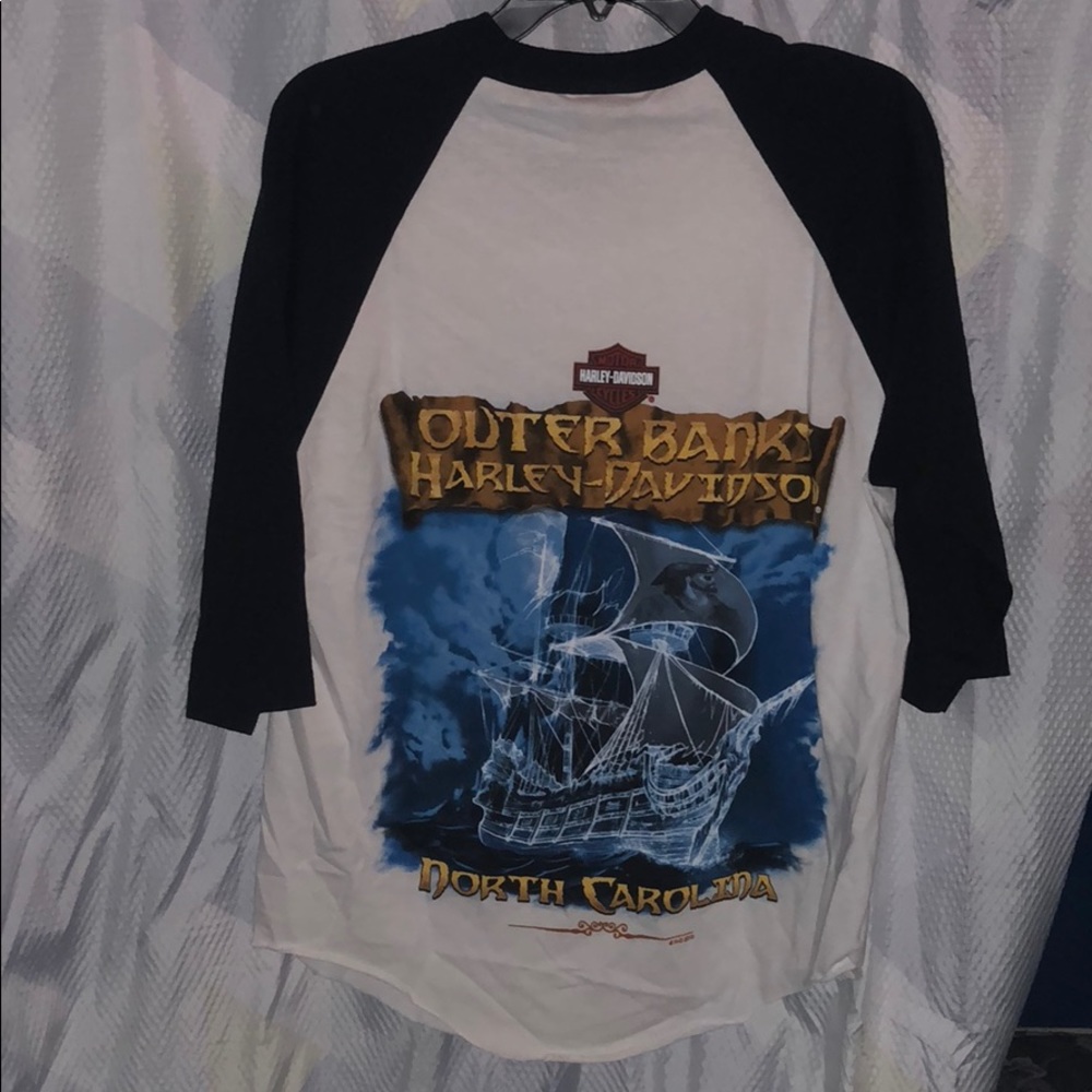 NWOT Men’s Harley-Davidson L Large Baseball Tee HD